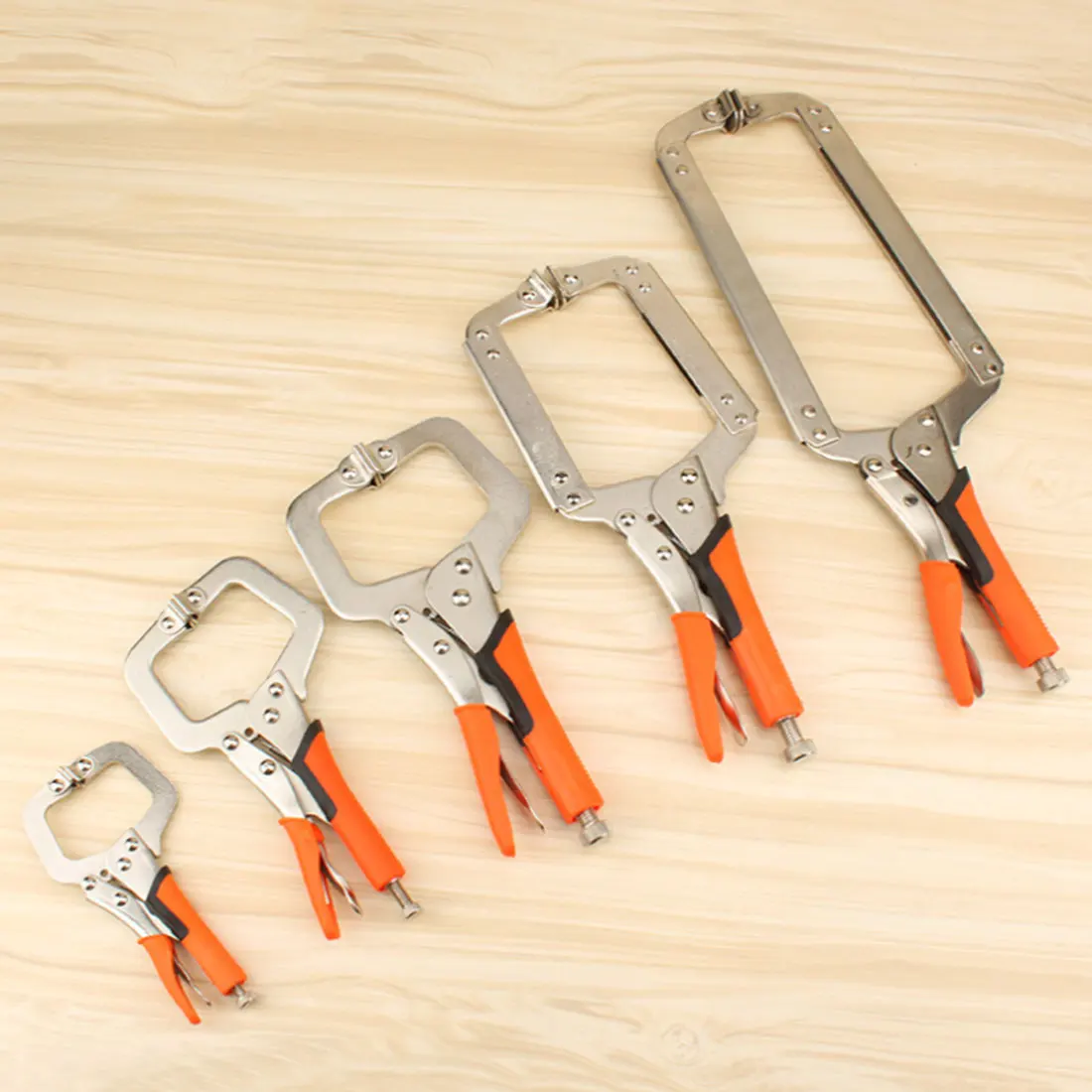 Steel Type C Clip Vise Locking Tightening Pliers Multi function