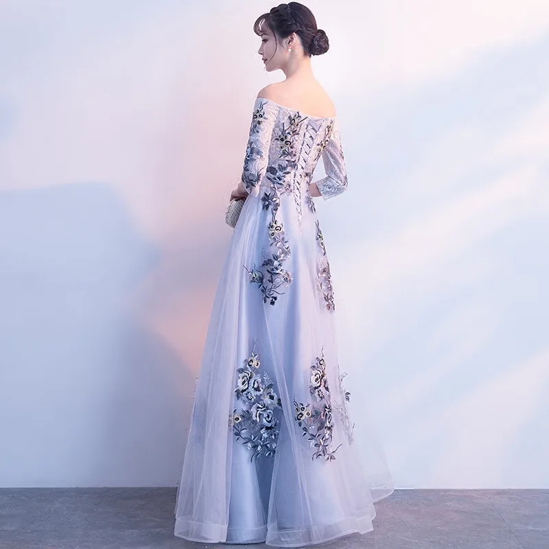 Вышивка в восточном стиле платья Китайская Невеста винтажное традиционное свадебное платье Ципао длинное современное платье Размер XS-XXL