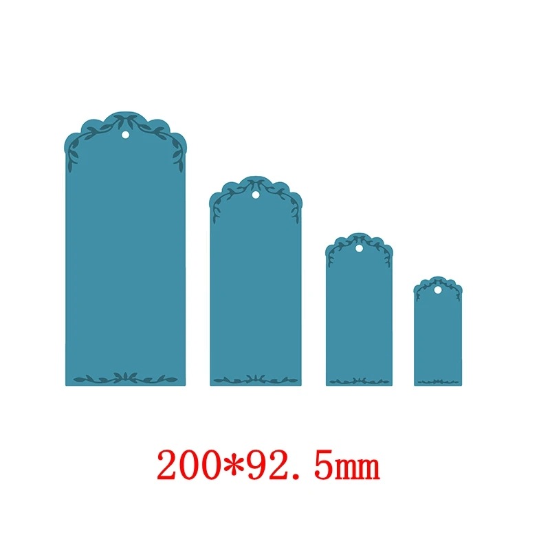 Волновая линия тег Рамка металлические режущие штампы трафареты для DIY скрапбукинга украшения тиснение бумажные карты ручной работы высечки новые