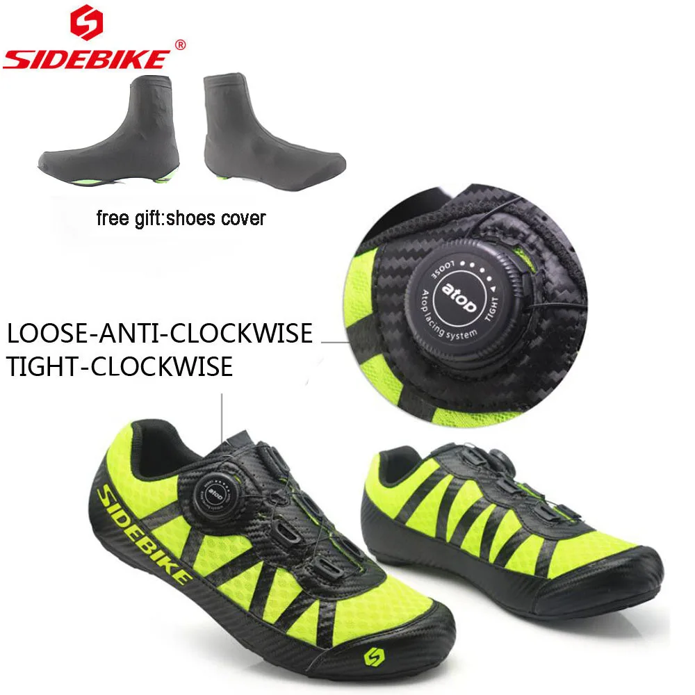 

SIDEBIKE road bike shoes men women shoe bicycle racing man PU elastic band breathable scarpe mtb invernali racefiets schoenen