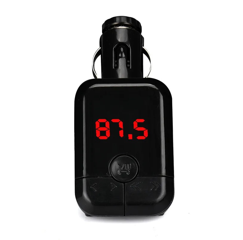 Bluetooth беспроводные FM передатчики черный музыкальный MP3 плеер Автомобильный комплект свободные руки USB TF SD Пульт дистанционного управления автомобиля-Стайлинг