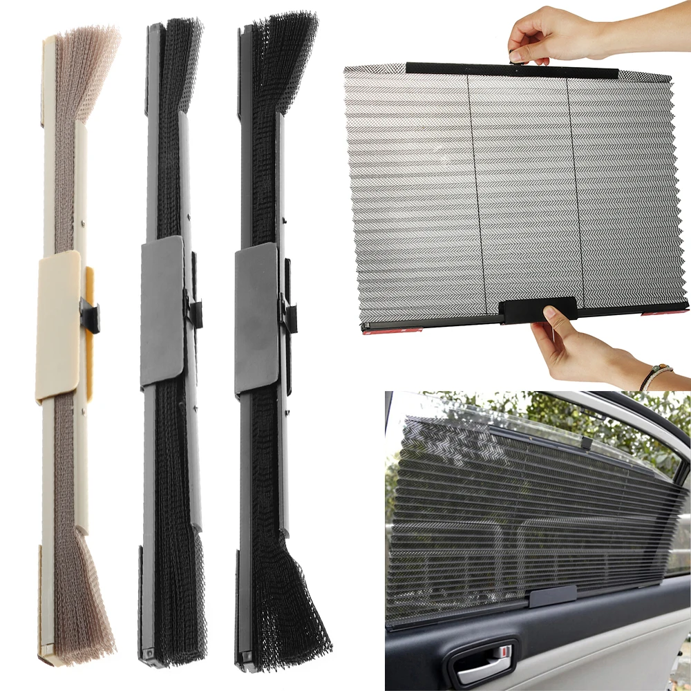 

Auto Car Retractable Curtain Mesh Side Window Shade Windshield Sun Shield Visor