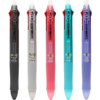 

PILOT erasable pen LKFB-60UF 3 colors multi-function press type friction pen 0.38mm 5pcs/lot