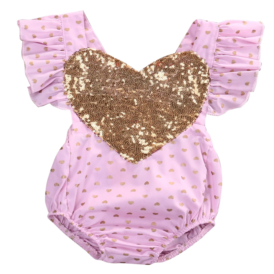 

Newborn Toddler Infant Baby Girl Sleeveless Romper Body Polka Dot Jumpsuit Sunsuit Cotton Outfits 0-3T