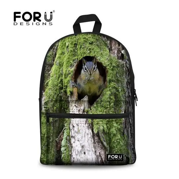 FORUDESIGNS/ 3D кошка животный принт рюкзак для обувь девочек повседневное для женщин плеча рюкзаки Mochila Infantils Masculina Esolar - Цвет: 2U0068A