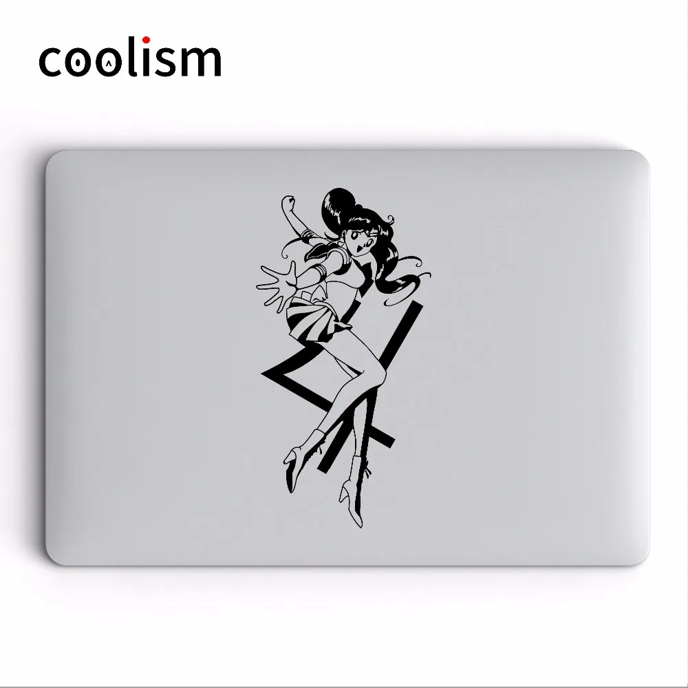 Симпатичный Солдат Сейлор Мун стикер для ноутбука Apple Macbook Pro Air Retina 11 12 13 15 дюймов HP