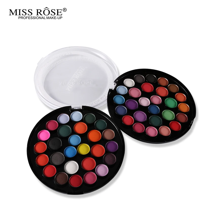 Палитра для макияжа Miss Rose мерцающие матовые тени век 27 цветов натуральные