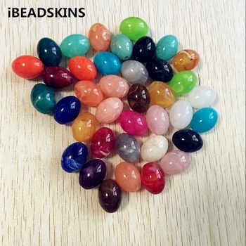 

(choose color) 20.5x16mm 170pcs/lot Acrylic marble effect elliptical egg-shaped beads for DIY beads Jewelry necklace making