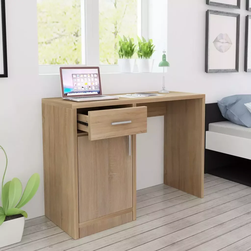 

Modern and practical Computer Desk Office Student Study Table Corner Furniture with Drawers Bedroom Desk Writing Table