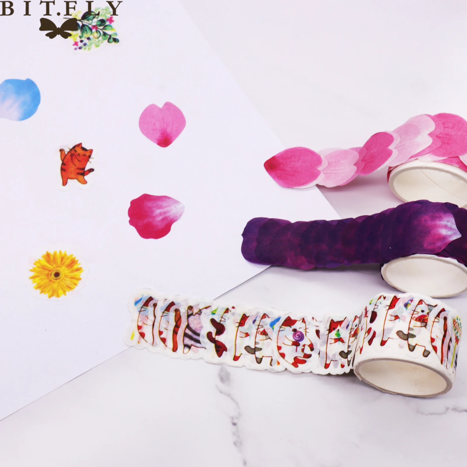 Flower Petals Washi Tape Decorative Masking Tape Fragrance Sakura Washi