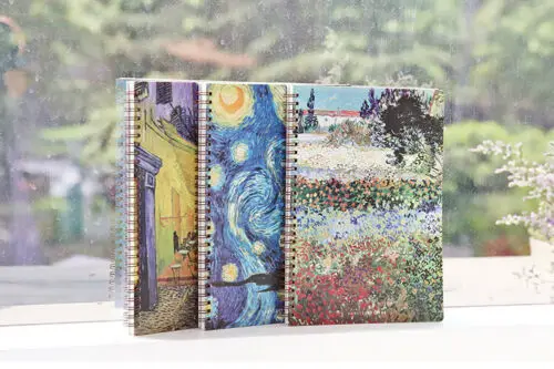 B5 спиральный блокнот бумажный планировщик Bullet Journal Agenda школьный дневник записная книжка Ван Гог картина звездное небо Памятка дневник путешественников