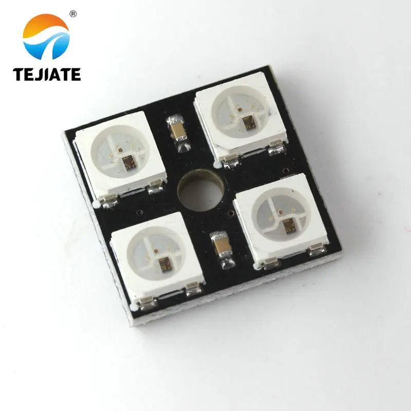 

4Bit WS2812B 5050 RGB LED full-color built-in driving lights Round development board