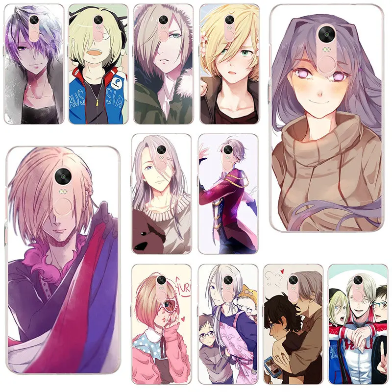 

Soft TPU Silicon Mobile Phone Case for Xiaomi Redmi Mi Note 4X 2 3 3S 4A 5 6 5S 5X 5A 6X Pro Plus Bags Cute Anime Yuri On Ice