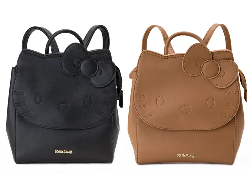 

Fashion Hello Kitty Bag Small Backpack Women Girls PU Leather Waterproof School Backpacks Schoolbag Children School Bags