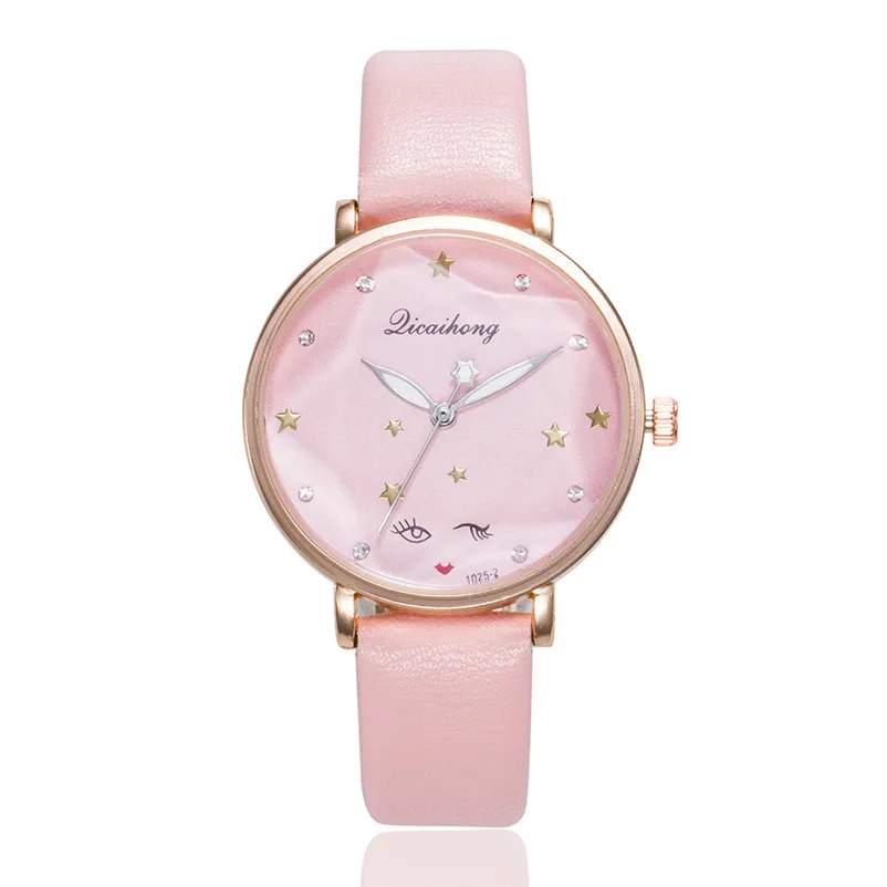 2018 Fashion women watches top brand luxury ladies watch Leather Band Analog Quartz Wrist Watch Clock relogio feminino J13#N (4)