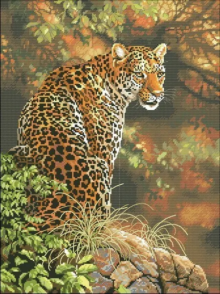 Вышивка крестом схемы леопардов. Дименшенс 35209. Dimensions 35209. 35209-DMS пристальный взгляд леопарда. Dimensions / набор для вышивания "взгляд леопарда".