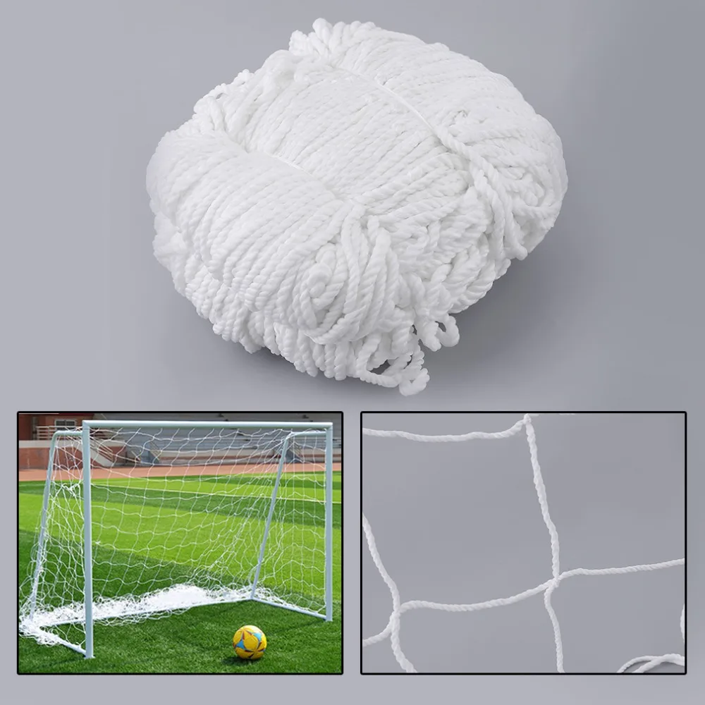 Football Soccer Goal Post Net Sports Match Training Replacement White