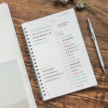 

Schedule Daily Scheduler Portable Learning Efficiency Notebook Agenda Planner Organizer Planners Stationery Planner Notebook