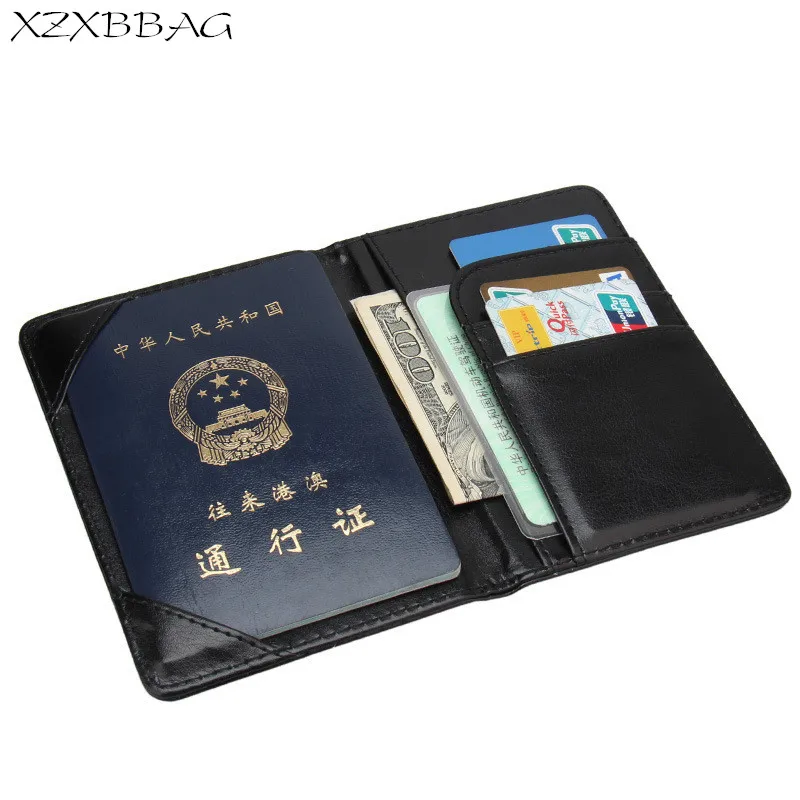 XZXBBAG многофункциональная сумка из ПУ для загранпаспорта мужской Чехол Для