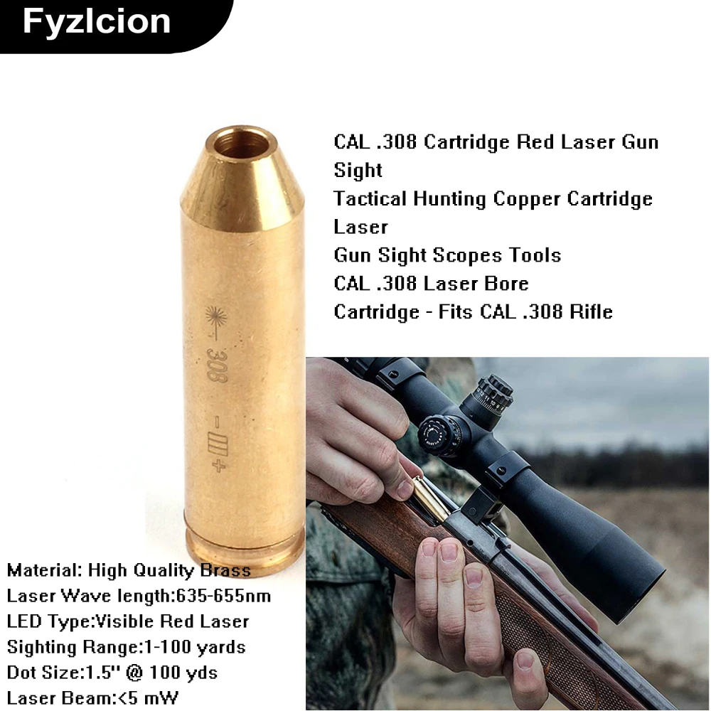 Best Trade in Prices Laser Bore Sighter 308 Cartridge Red Dot