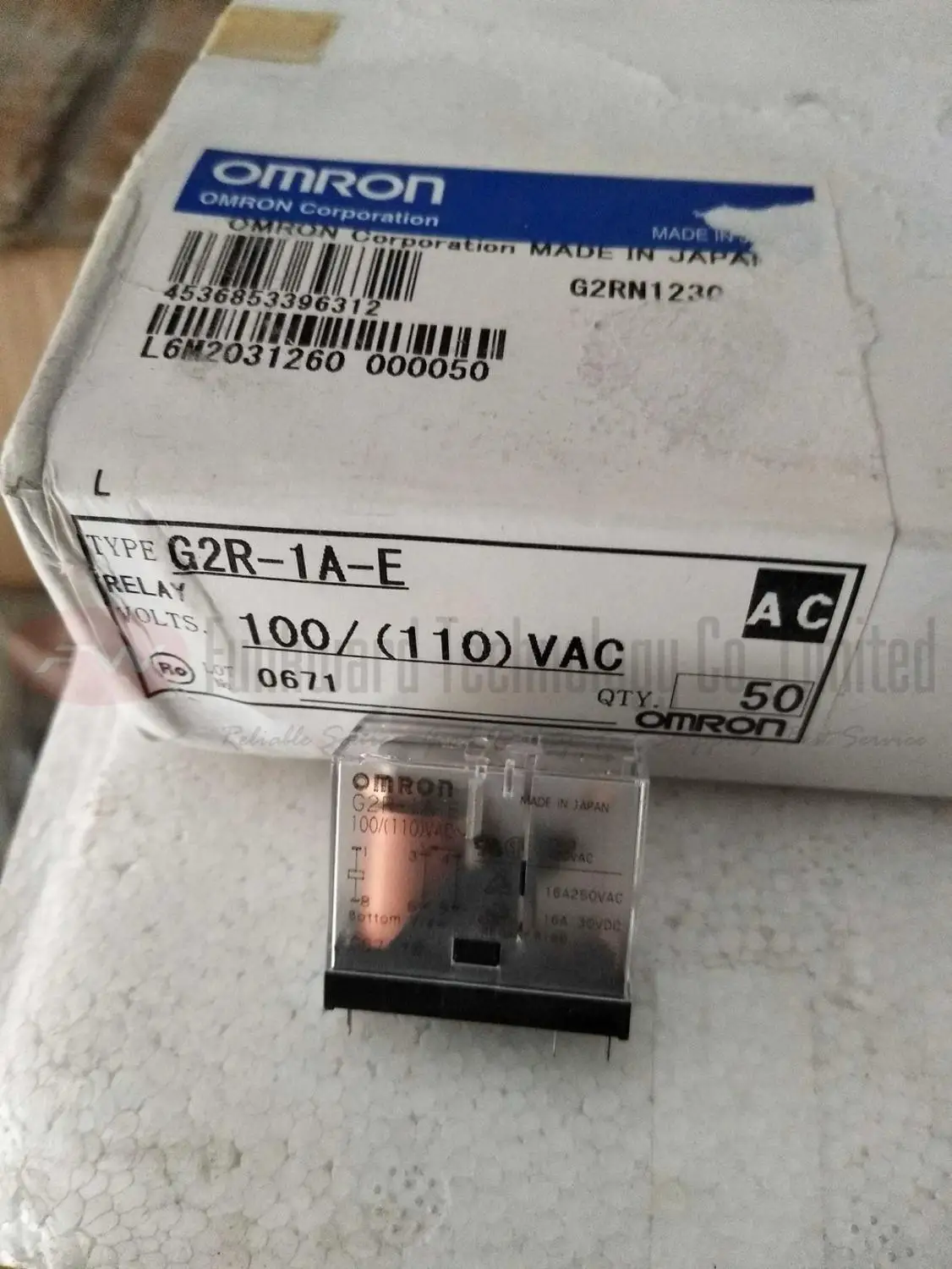 G2R-1A-E-230VAC G2R-1A-E-AC230 G2R-1A-E-12VDC G2R-1A-E-100/110VAC Мощность реле 16A 250VAC 6 контактов