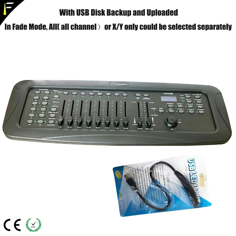 Новый контроллер Dj светильник 240 DMX с джойстиком и поддержкой USB консоли для