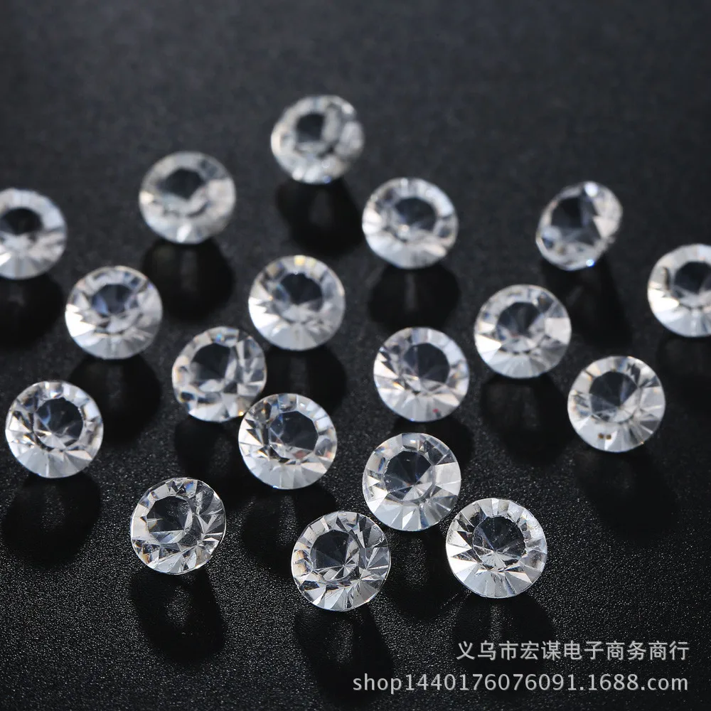 New 1000pcs 10mm Acrylic Clear Diamond Confetti Wedding Party Table Scatters Decoration | Дом и сад