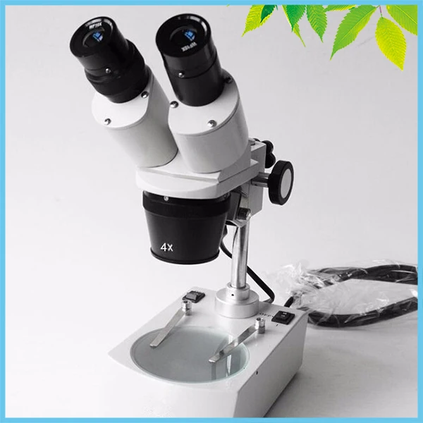 

2 PCS/Lot Cell Phone Repairing Wholesale Binocular Stereoscopic Microscop Top Bottom Halogen Lamp