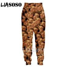 3d принт для мужчин и женщин мультфильм рок Николя клетка лицо полная длина пот брюки зимние штаны Аниме хип хоп повседневные забавные брюки