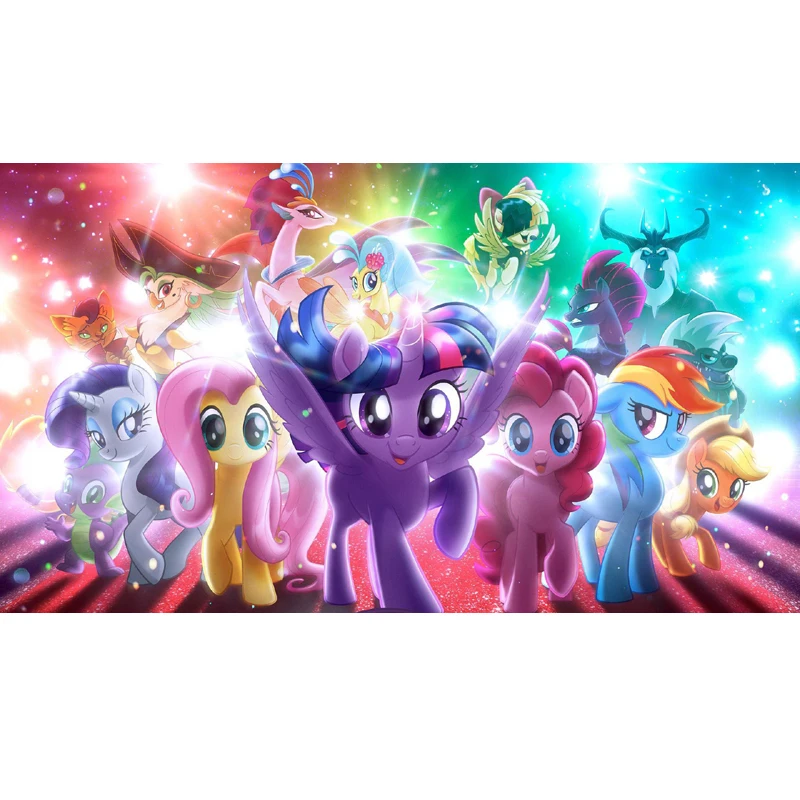 

5d diy full square/round Cartoon My Little Pony unicorn diamond painting Cute little pony daimond embroidery cross stitch gift