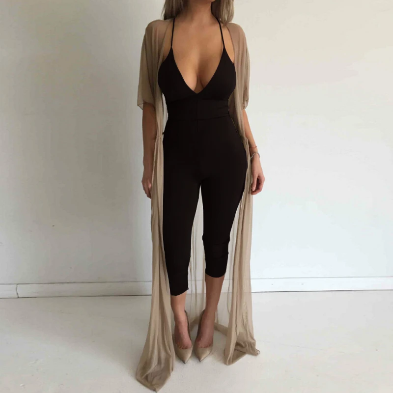 backless halter jumpsuit