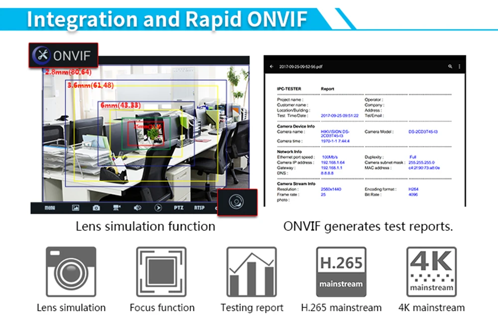 " 1080 P IPC камера тестер систем Скрытого видеонаблюдения с дисплеем Wifi TVI CVBS IP Обнаружение камера тестер безопасности onvif-видео Cam