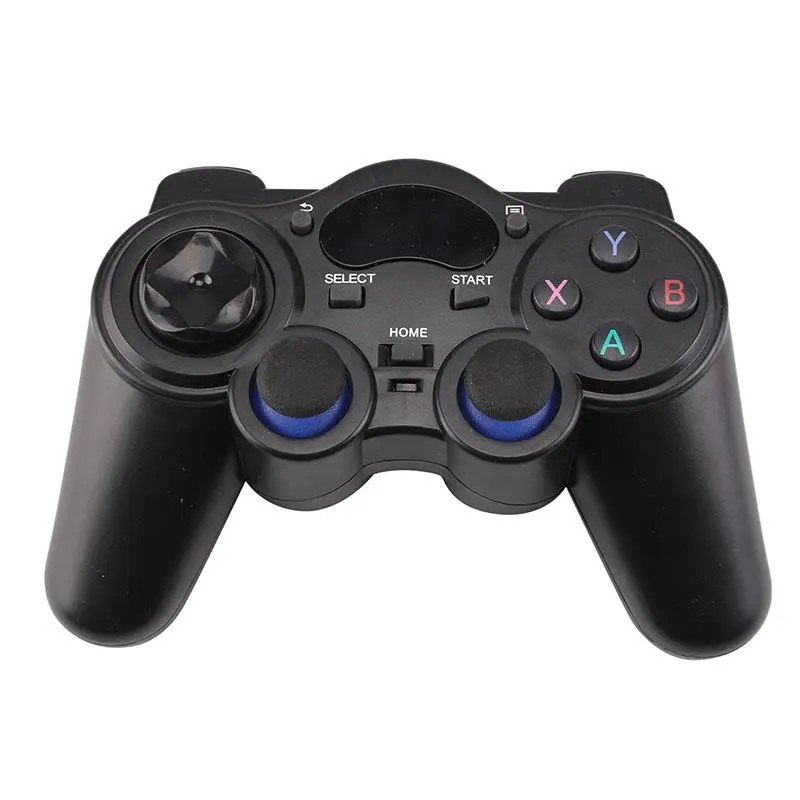 Goede 2 STUKS 2.4G Game Controller Wireless Gamepad Joystick Voor PS3 Android TV Box Analoge Sticks met 2 OTG Adapter 2 USB Ontvanger d25