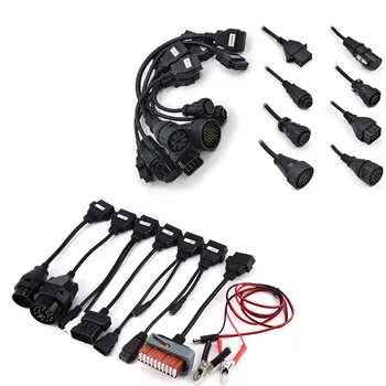 

DHL Free Ship!2018 Full Set Car / Truck 8 Cables for CDP TCS Plus MVD Multidiag pro OBD OBD2 Extension Diagnostic Interface Tool
