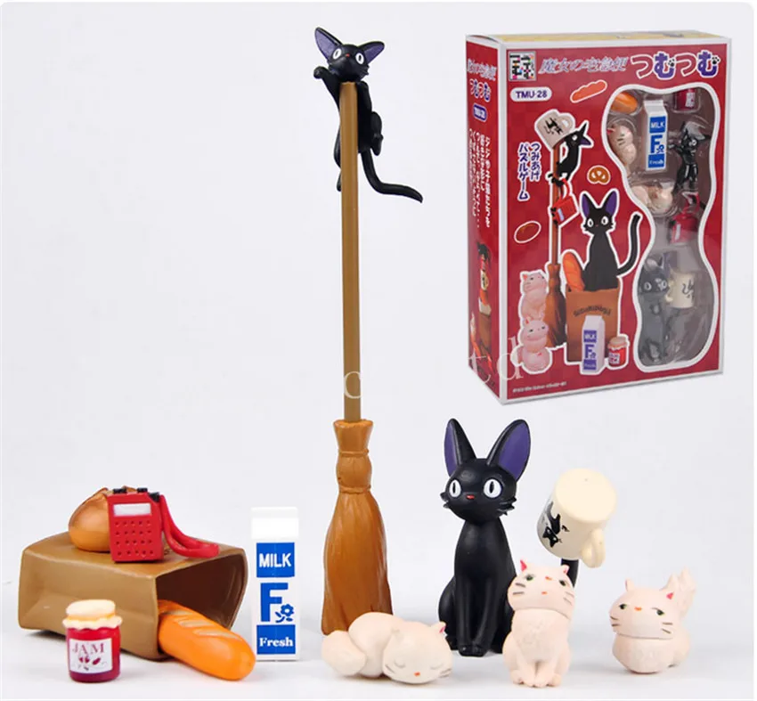 

Anime Kiki's Delivery Service Cute Black Cat Kiki PVC Figure Figurine Statue