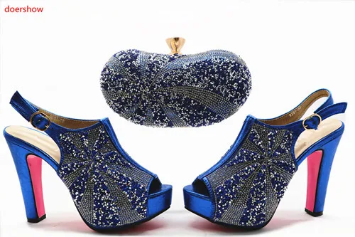 

doershow african women shoes and bag set italian newest 2018 designs big size 38 to 42 shoes and bag to match!HX1-5