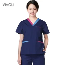 Lab комплекты одежды скрабы медицинская униформа для женщин Meidcal скраб Хирургическая Одежда, больница врач-медсестра Isoiation униформы