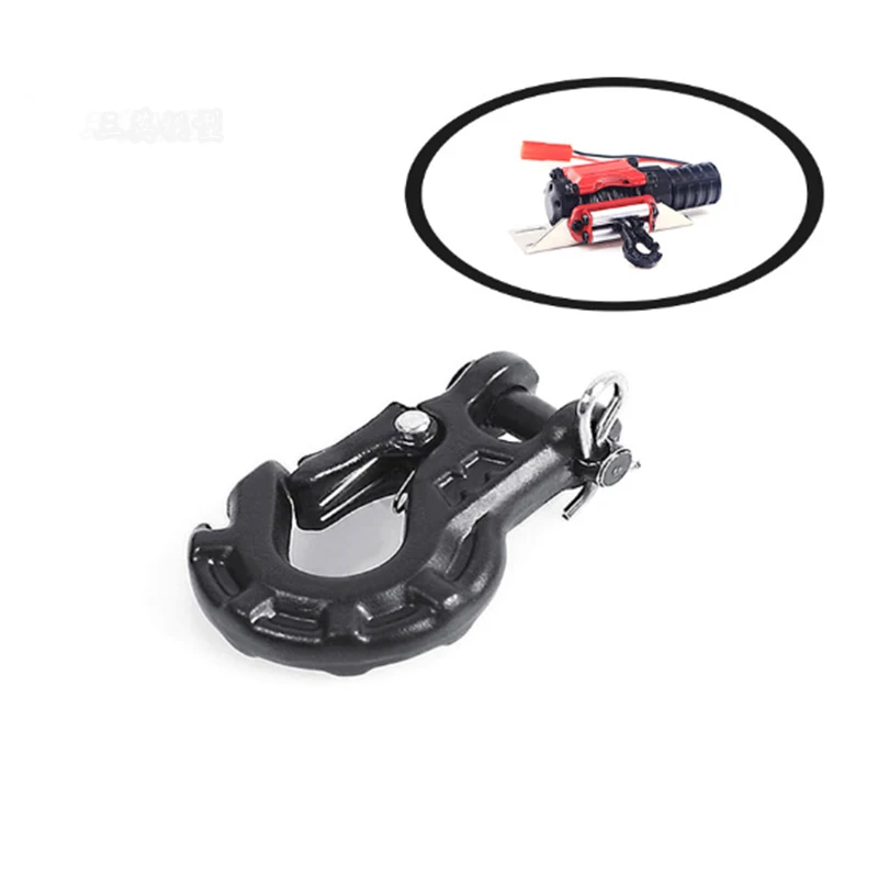 RC Metal Trailer Hook Winch Hook for 1/10 RC Crawler Car Axial SCX10 Traxxas TRX4 D90 Tamiya CC01 Simulation Decoration Parts