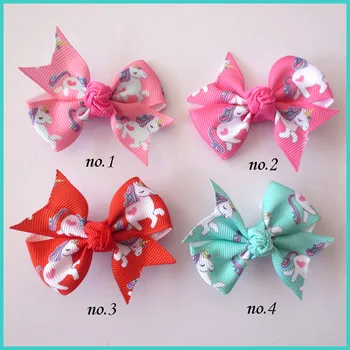 

200 BLESSING Good Girl 2.5" Wing Hair Bow Clip Unicorn Accessories Wholesale