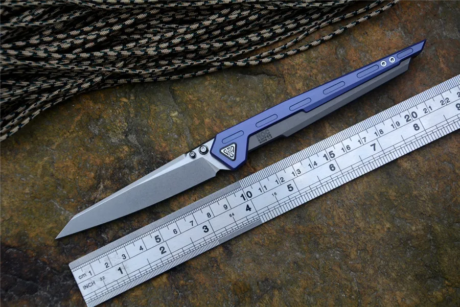 

NOC knives M390 steel blade MT01 blue titanium handle ball bearing Hunting Survial Pocket Folding Knives