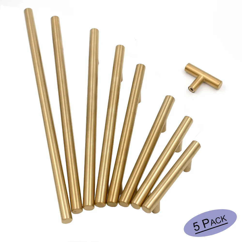 Cabinet Handles Drawer Pulls Gold Cabinet Hardware Kitchen ...