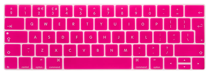 ЕС защита клавиатуры для Macbook Pro 13 13,3 Сенсорная панель силиконовый чехол для клавиатуры MacbookPro 15 15,4 с сенсорной панелью защита кожи - Цвет: Rose Pink