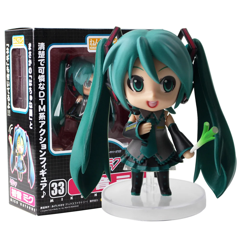 10 см Мику хацуне Vocaloid Nendoroid 33 ПВХ фигурку игрушки