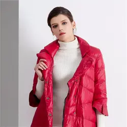 Женская зимняя куртка 2018 Новый Темперамент Модный Плащ свободная парка женский пуховик Зимнее пальто теплая куртка