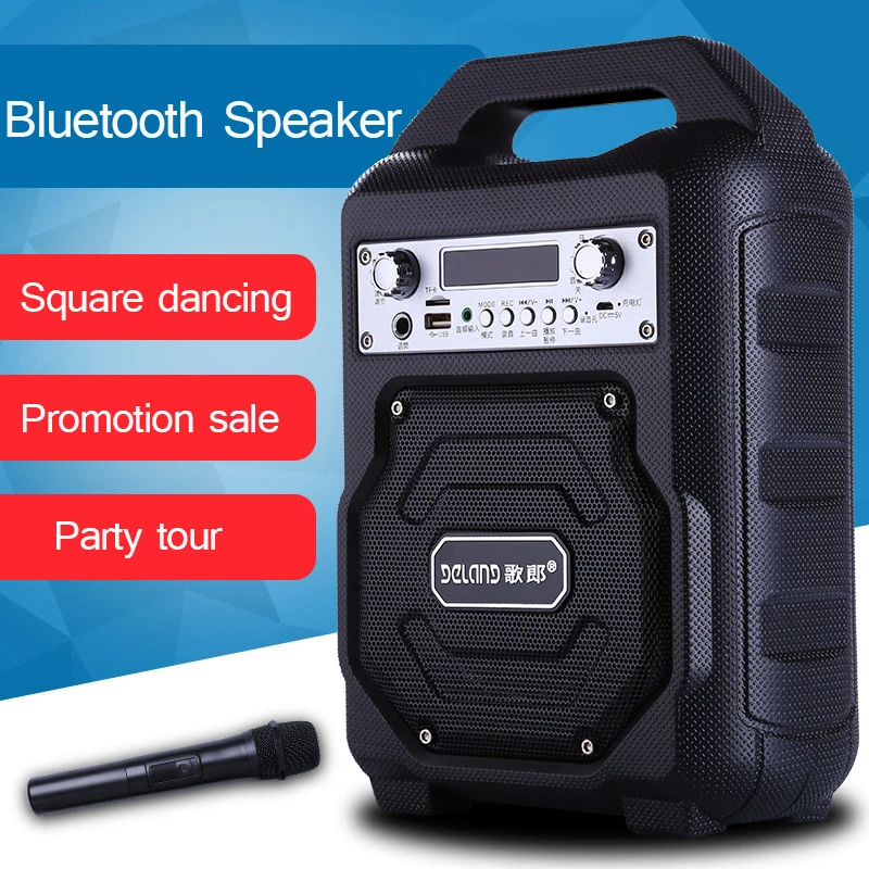 

High Power S23 Waterproof Bluetooth Speaker Outdoor Mobile Portable Subwoofer Square Dance 4000mA 8 Hours Play MP3 MP4 Player