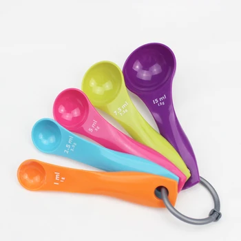 Super-Useful 5PC Kitchen Colourworks Measuring Spoons Spoon Cup Baking Utensil Set Kit  D729