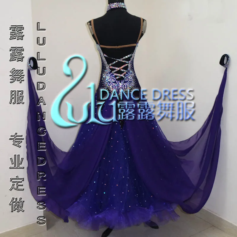 New Competition ballroom dance dress,juvenile dance clothing,stage ballroom dress,Tango Dance Dress,ballroom dress