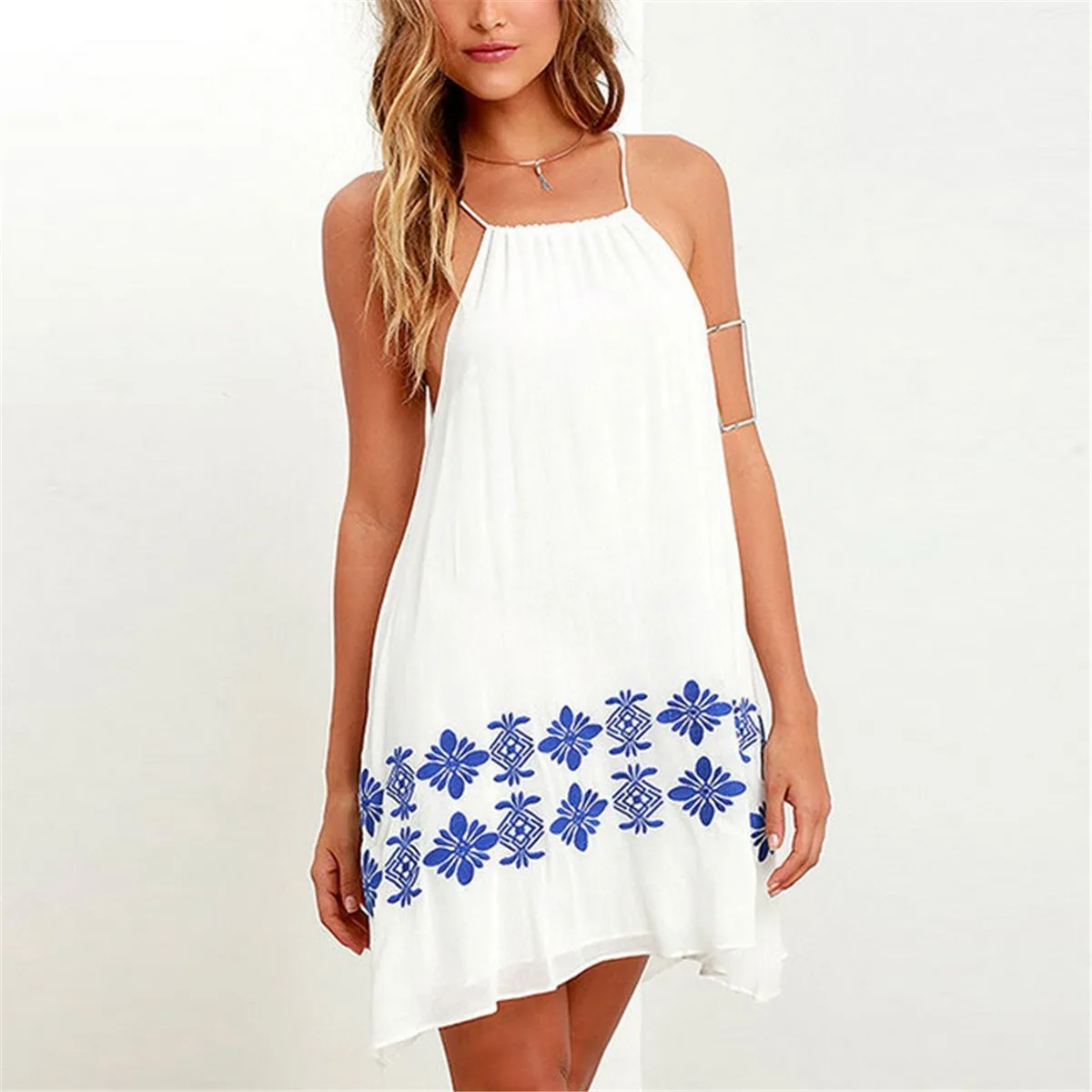 Summer font b Dresses b font 2016 font b Womens b font Boho Floral Print font
