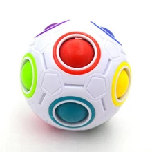Горячее предложение сферические игрушки Magic Cube Новинка Радуга футбольный мяч Логические кубики обучения и обучающие игрушки для Для детей