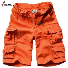 Мужские шорты, мужские камуфляжные военные шорты Карго, мужские свободные хлопковые шорты для активного отдыха, мужские армейские Короткие штаны на каждый день